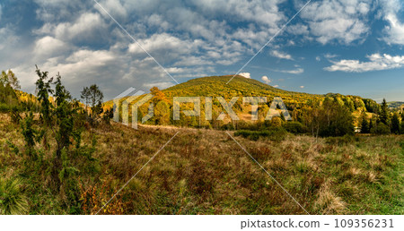 Polonina Wetlinska, Bieszczady mountain, Bieszczady National Park, Poland. 109356231