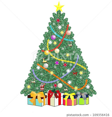 Christmas tree illustration Christmas tree illustration 109356416