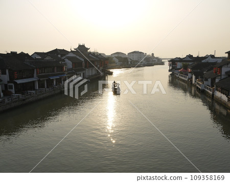 Sunset view in China 109358169