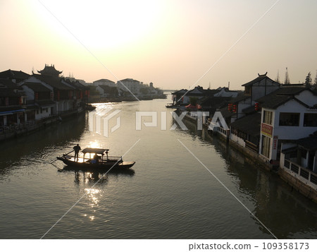 Sunset view in China Sunset view in China 109358173
