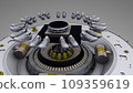 3D render animation of spinning soccer boots 109359619