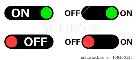 用於打開和關閉電源的滑動開關的插圖 109360123