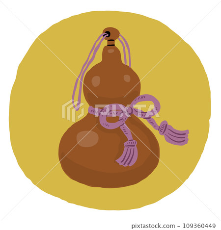 gourd with string decoration 109360449
