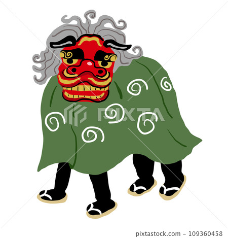 Japanese lion dance Japanese lion dance 109360458