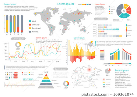 Mega set of infographic elements data visualization vector design template. Can be used for steps, options, business process, workflow, diagram, flowchart, timeline, marketing. Bundle info graphics. Mega set of infographic elements data visualization vector design template. Can be used for steps, options, business process, workflow, diagram, flowchart, timeline, marketing. Bundle info graphics. 109361074