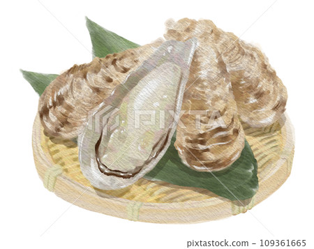 Watercolor oysters 01_2 Watercolor oysters 01_2 109361665