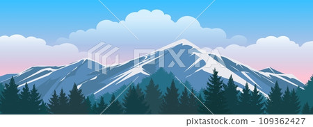 Morning alpine landscape Morning alpine landscape 109362427