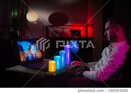 Checking price chart on digital exchange. Forex trading agency worker agent reviewing profits growth. Another crisis is coming and prices on the charts are falling down. finance business stock Checking price chart on digital exchange. Forex trading agency worker agent reviewing profits growth. Another crisis is coming and prices on the charts are falling down. finance business stock 109363080