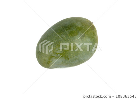 Whole mango fruit isolated on white background. 109363545
