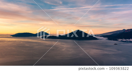 Sea to Sky Highway at Pacific Ocean Coast with Canadian Mountain Landscape. 109363822