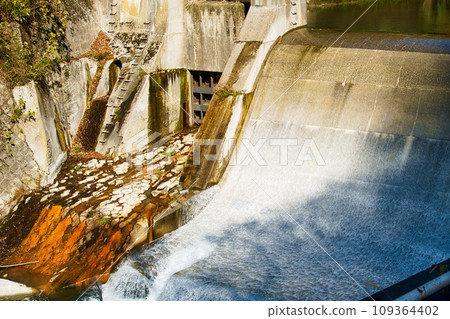 Landscape with a dam Landscape with a dam 109364402