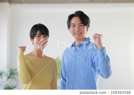 Creator man and woman with fist pose 2 Creator man and woman with fist pose 2 109364586