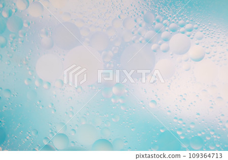Beautiful small bubbles of oil on surface of the water. Delicate Beautiful small bubbles of oil on surface of the water. Delicate 109364713