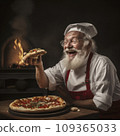 lifestyle photo humor an elderly old chef 109365033