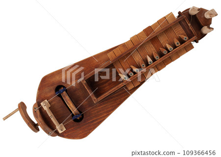 The Hurdy-gurdy, stringed musical instrument. The Hurdy-gurdy, stringed musical instrument. 109366456