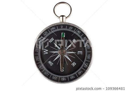 Vintage retro compass on white Vintage retro compass on white 109366481