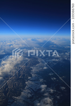 從太空看到的冬天的駒根市(日本長野縣駒根市) 從太空看到的冬天的駒根市(日本長野縣駒根市) 109366760