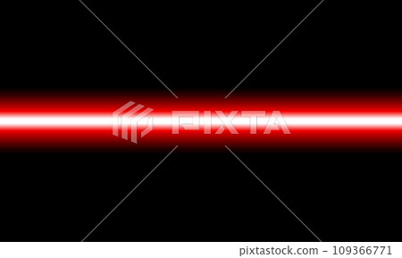 水平直紅色射線背景 109366771