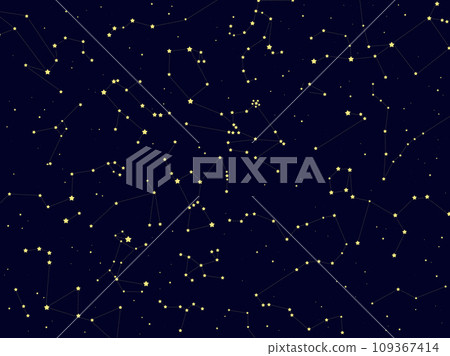winter constellation illustration background 109367414