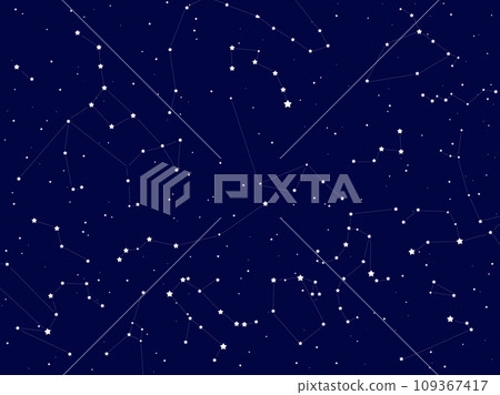winter constellation illustration background 109367417