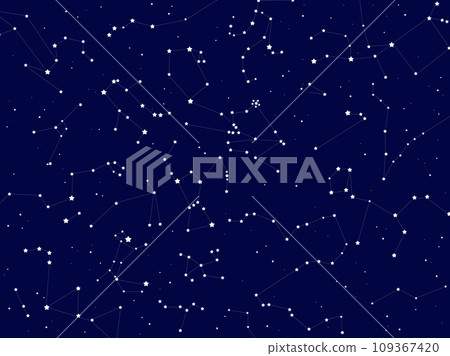 冬季星座插畫背景 冬季星座插畫背景 109367420