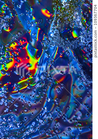 Bright abstract art with bubbles flowing across colorful oily surface background asset Bright abstract art with bubbles flowing across colorful oily surface background asset 109367704