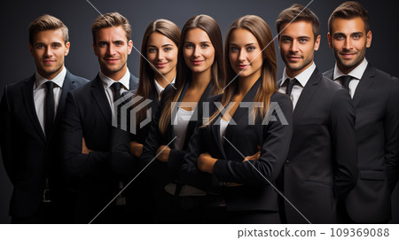 Professional business consultant team with excellent services. Professional business consultant team with excellent services. 109369088