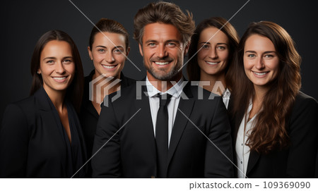 Professional business consultant team with excellent services. Professional business consultant team with excellent services. 109369090