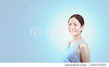 Woman in tank top Woman in tank top 109370505