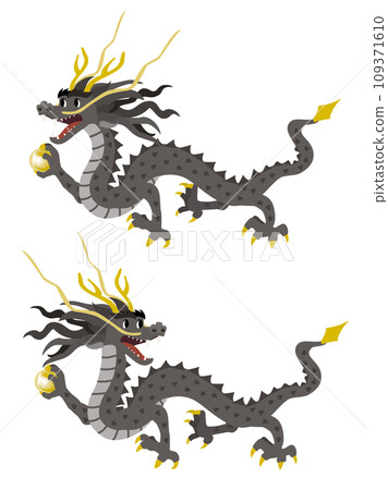 龍年黑龍插畫集 109371610