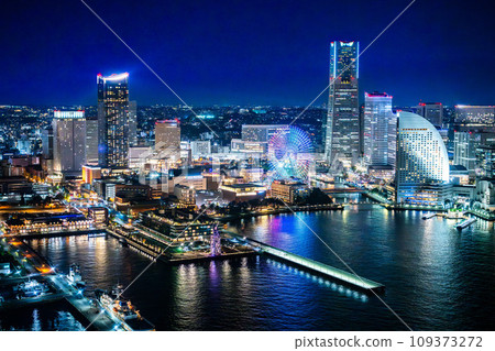 (橫濱夜景)港未來夜景 (橫濱夜景)港未來夜景 109373272