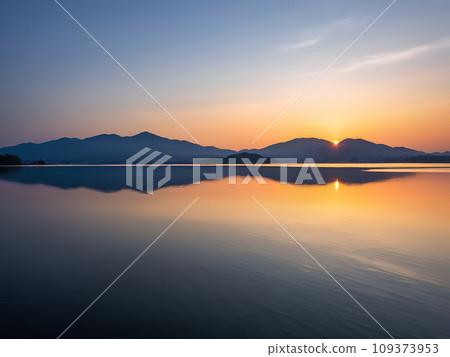 AI 生成的海上日出景色 109373953