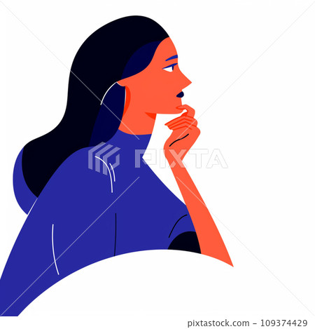 A woman worried about wearing a cane 109374429