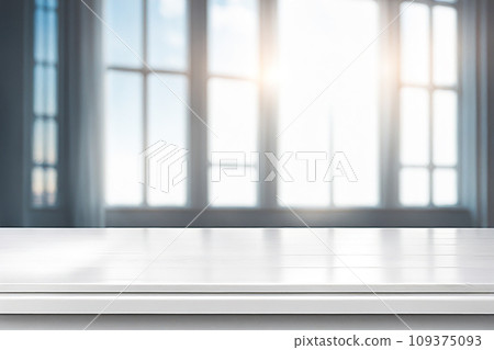 Empty wood tabletop or counter with display product. Blur image of blue sky and hill background. Display product background Empty wood tabletop or counter with display product. Blur image of blue sky and hill background. Display product background 109375093