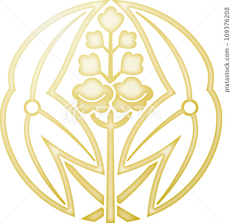 Family crest: Kagedakizawa [gold] 109376208
