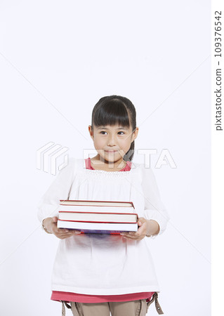 A girl with a book 109376542