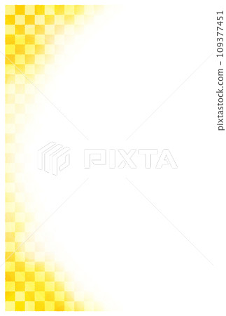 Yellow city pattern with frame 109377451