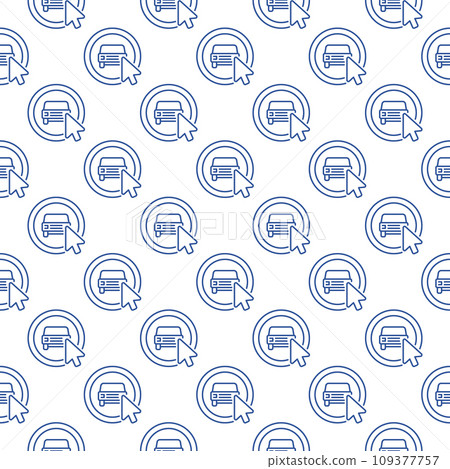 Click on Carsharing App Button vector line seamless pattern 109377757