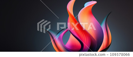 Modern Trendy Abstract Design with Magenta Colors Shapes Modern Trendy Abstract Design with Magenta Colors Shapes 109378066