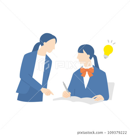 女高中生接受女教練的個別指導 109379222