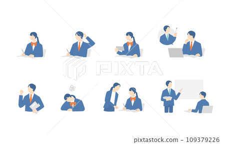 穿著制服學習的學生和支持他們的老師 109379226