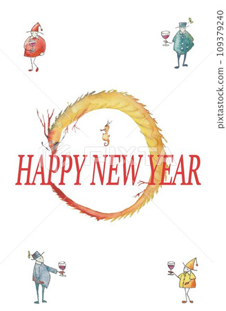 新年素材、龍年、龍的誕生 109379240