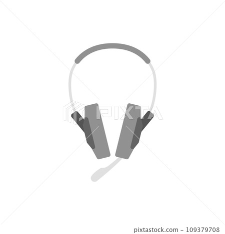 Headset or headphones with microphone. Headset or headphones with microphone. 109379708