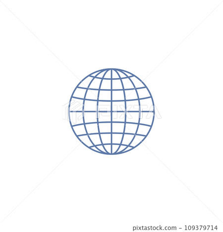 Globe vector icon, website symbol, object isolated on white background Globe vector icon, website symbol, object isolated on white background 109379714