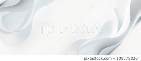 3D Light White Background with Smooth Wavy Lines 3D Light White Background with Smooth Wavy Lines 109379820