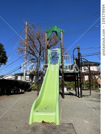 The slide in the park 109379994