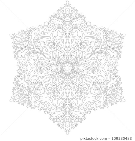 Classic Fine Pattern With Various Arabesques Classic Fine Pattern With Various Arabesques 109380488