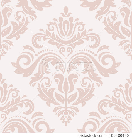 Classic Seamless Fine Pattern With Arabesques Classic Seamless Fine Pattern With Arabesques 109380490