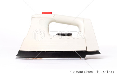 Antique old retro iron isolated Antique old retro iron isolated 109381834