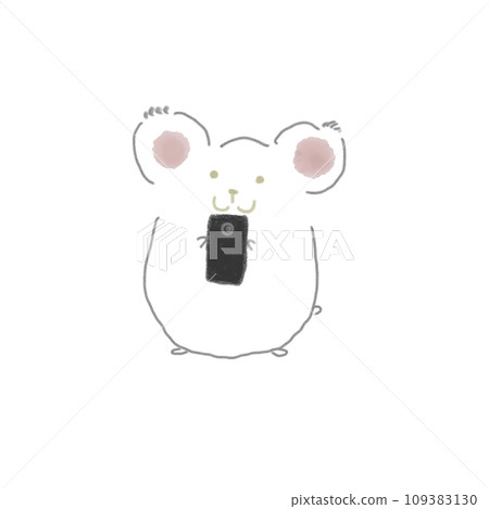 Mouse taking a photo Mouse taking a photo 109383130